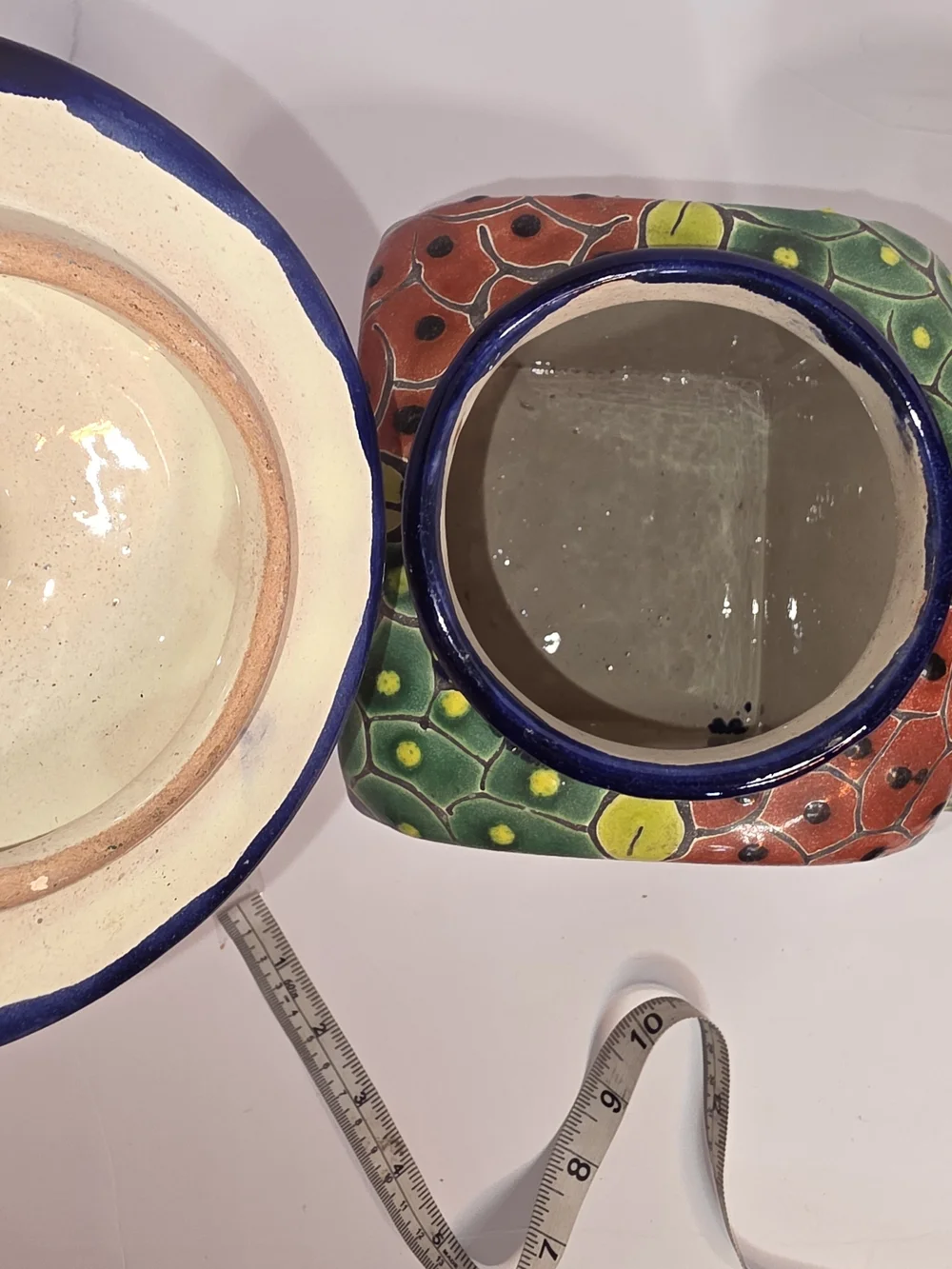 Hand-Painted Mexican Ceramic Canisters Set